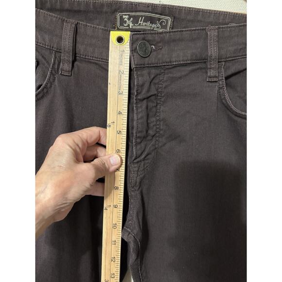 34 Heritage Pants Men Sz 36x32 Brown Courage Corduroy Mid Rise Straight Regular - Picture 9 of 15
